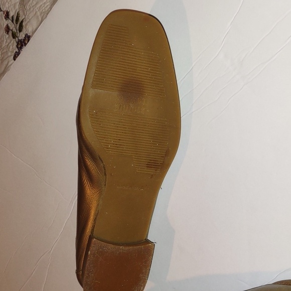 Stuart Weitzman Gold Loafers - Picture 4 of 13